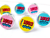 180 - 80s Party Stickers 40th Birthday Stickers 1983 Party Stickers for Mini Candy 40th Birthday Candy Wrapper Vintage 40 Best of 1983