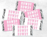 30 - COWGIRL PARTY STICKERS for candy Cowgirl Stickers Rodeo Howdy Let's Go Girls Bachelorette Party Favor Sticker Candy Wrappers Decoration