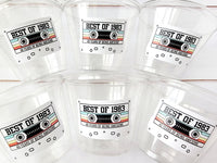 40th PARTY CUPS 40th Birthday Decoration 40th Party Favors 40th Party 40th Birthday Cassette Tape Party Best of 1983 Birthday Vintage 1983