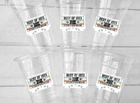 50th PARTY CUPS 50th Birthday Decoration 50th Party Favors 50th Party 50th Birthday Cassette Tape Party Best of 1973 Birthday Vintage 1973