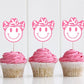 12 - Cowgirl Cupcake Toppers Let's Go Girls Cupcake Toppers Bachelorette Party Cupcake Toppers Bachelorette Decorations Cowgirl Smiley Face