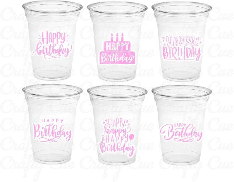 BIRTHDAY PARTY CUPS Birthday Party Favors Happy Birthday Cups Happy Birthday Party Favors Birthday Party Favors Birthday Party Decorations