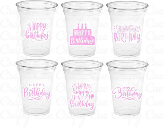 BIRTHDAY PARTY CUPS Birthday Party Favors Happy Birthday Cups Happy Birthday Party Favors Birthday Party Favors Birthday Party Decorations
