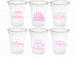 BIRTHDAY PARTY CUPS Birthday Party Favors Happy Birthday Cups Happy Birthday Party Favors Birthday Party Favors Birthday Party Decorations