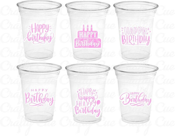 BIRTHDAY PARTY CUPS Birthday Party Favors Happy Birthday Cups Happy Birthday Party Favors Birthday Party Favors Birthday Party Decorations