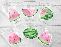 WATERMELON PARTY CUPS - Watermelon Party Favors Watermelon Treat Cups Watermelon Birthday One in a Melon First Birthday 1st Birthday