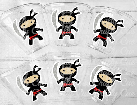 NINJA PARTY CUPS - Ninja Cups Ninja Birthday Party Ninja Party Decorations Ninja Party Supplies Ninja Treat Cups Ninja Party Favors Karate