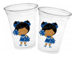 CHEERLEADER PARTY CUPS - Cheer Party Cups Cheerleader Party Cups Cheer Birthday Party Cheer Party Favors Cheer Baby Shower Cups Cheer Squad