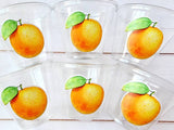 ORANGE PARTY CUPS - Orange Baby Shower Cups A Little Is On The Way Orange Baby Shower Decorations Orange Baby Shower Favors Little Oranges