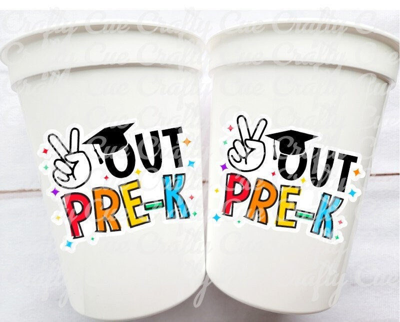 Pre-K PRESCHOOL GRADUATION CUPS Preschool Graduation Cups 2023 Preschool Cups Gr3duation Party Graduation 2023 Party Favors Pre-K Party Cups