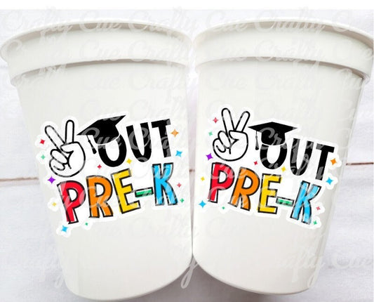 Pre-K PRESCHOOL GRADUATION CUPS Preschool Graduation Cups 2023 Preschool Cups Gr3duation Party Graduation 2023 Party Favors Pre-K Party Cups