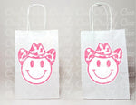 COWGIRL SMILEY BAGS Cowgirl Goody Bags Cowgirl Party Bags Cowgirl Birthday Goody Bags Cowgirl Goodie Bag Cowgirl Gift Bags Bachelorette Bags
