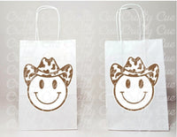 COWBOY SMILEY BAGS Cowboy Goody Bags Cowboy Party Bags Cowboy Birthday Goody Bags Cowboy Goodie Bag Cowboy Gift Bags First Last Rodeo Bags