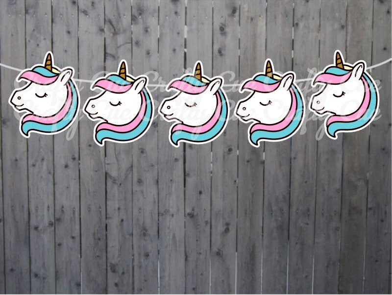 Unicorn Banner, Unicorn Garland, Unicorn Birthday, Unicorn Party, Unicorn Decorations Unicorn Photo Prop Unicorn Party Decorations Supplies
