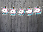 Unicorn Banner, Unicorn Garland, Unicorn Birthday, Unicorn Party, Unicorn Decorations Unicorn Photo Prop Unicorn Party Decorations Supplies