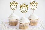 12 - Cowboy Cupcake Toppers Western Rodeo Cupcake Toppers Cowboy Baby Shower Cupcake Topper Cowboy Decoration Cowboy Smiley Face Cake Topper