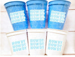 COWBOY PARTY CUPS - Cowboy Party Cups Cowboy Cups Cowboy Party Decorations Cowboy Baby Shower Party Cowboy Hat Birthday First Rodeo Party