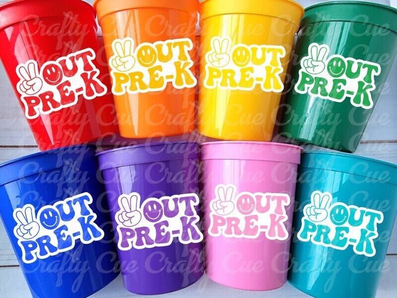 PRESCHOOL GRADUATION CUPS Preschool Smiley Graduation Cups Preschool Cups Graduation Party Reusable Cups 2023 Party Favors Pre-K Party Cups