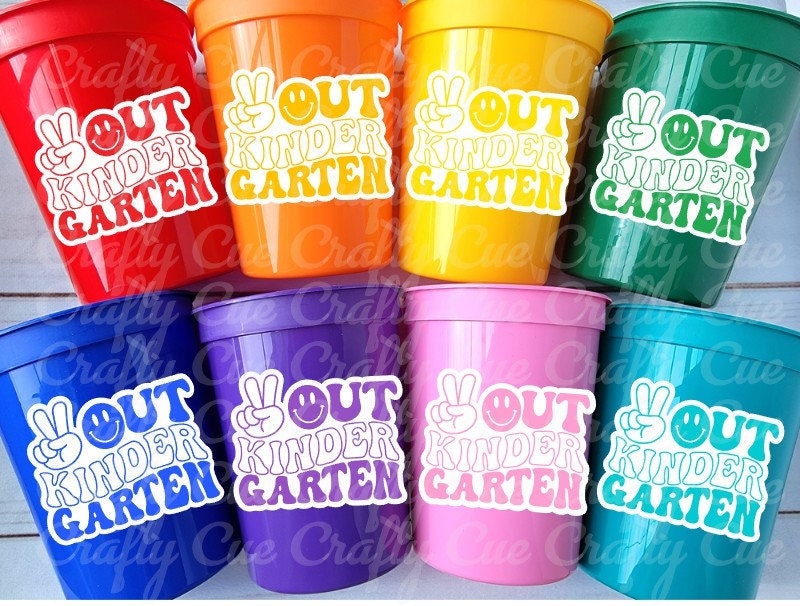 KINDERGARTEN GRADUATION CUPS - Kindergarten Graduation Cups 2023 Graduation Cups Graduation Party Graduation 2023 Party Favors Kinder Party