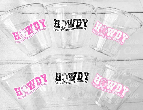 COWGIRL PARTY CUPS - Cowboy Party Cups Cowgirl Cups Cowgirl Party Decorations Cowgirl Bachelorette Party Cowgirl Hat Birthday Rodeo Party