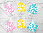 DISCO BALL Party Cups - Bachelorette Party Cups 70's Party Cups Bachelorette Party Cups Wedding Cups Bachelorette Party Favors Wedding Gifts