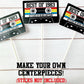 6 - 1983 40th Birthday Cassette Tape Cutouts for Cake Toppers Centerpieces Confetti Banners 40th Birthday Party Die Cuts 1983 Decoration DIY