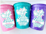 MERMAID PARTY CUPS - Mermaid Birthday Cups Mermaid Party Cups Mermaid Party Decorations Mermaid Party Favors Mermaid Mermaid Party Decor