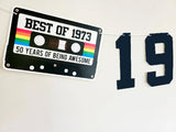 BEST OF 1973 - 50th Birthday Banner 1973 Banner 1973 Party Decorations 50th Party Decorations 50th Party Banner 50 Birthday Party Banner 70s