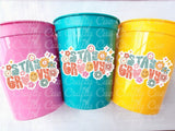 70s PARTY CUPS - 70's Birthday Cups 70s Party Cups 70s Decorations 70's Birthday Party 70's Birthday Party Decorations Hippie Two Groovy