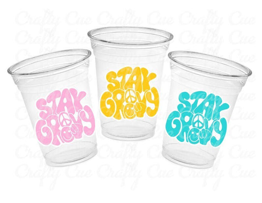 70'S PARTY CUPS - 70's Birthday Cups 70's Party Cups 70's Decorations 70's Birthday Party 70's Birthday Party Decorations Hippie Party Decor