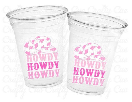 COWGIRL PARTY CUPS - Cowboy Party Cups Cowgirl Cups Cowgirl Party Decorations Cowgirl Bachelorette Party Cowgirl Hat Birthday Rodeo Party
