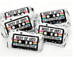 30 - 50th Birthday Cassette Tape Stickers 50th Birthday Stickers For Mini Candy Bar Wrapper Vintage 50th Birthday Best of 1973 Birthday