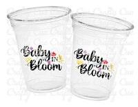 BABY IN BLOOM Party Cups Baby in Bloom Baby Shower Favors Baby in Bloom Shower Cups Baby in Bloom Party Decorations Wildflower Party Cups