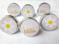 180 - BABY IN BLOOM Party Stickers Baby in Bloom Baby Shower Favors Baby in Bloom Shower Daisy Party Decorations Wildflower Stickers