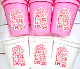 Man I Feel Like I'm 50 Cups 50th PARTY CUPS Vintage 1973 Cups Best of 1973 50th Birthday Party 50th Birthday Favors 50th Birthday Cowgirl 50