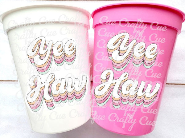 COWGIRL PARTY CUPS - YeeHaw Let's Go Girls Party Cups Cowgirl Cups Cowgirl Party Decorations Cowgirl Bachelorette Party Birthday Rodeo Party