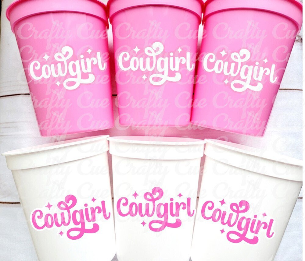 COWGIRL Party Cups - Howdy Cowgirl Bachelorette Party Cups Cowgirl Cups Cowgirl Party Decorations Cowgirl Birthday Rodeo Party Cup