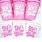 COWGIRL PARTY CUPS - Cowgirl Cups Cowgirl Party Decorations Cowgirl Bachelorette Party Cowgirl Hat Birthday Rodeo Party Cups Let's Go Girls