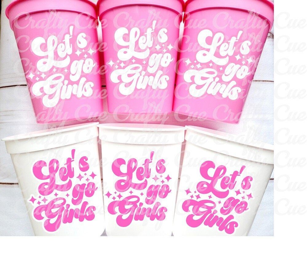 COWGIRL PARTY CUPS - Cowgirl Cups Cowgirl Party Decorations Cowgirl Bachelorette Party Cowgirl Hat Birthday Rodeo Party Cups Let's Go Girls