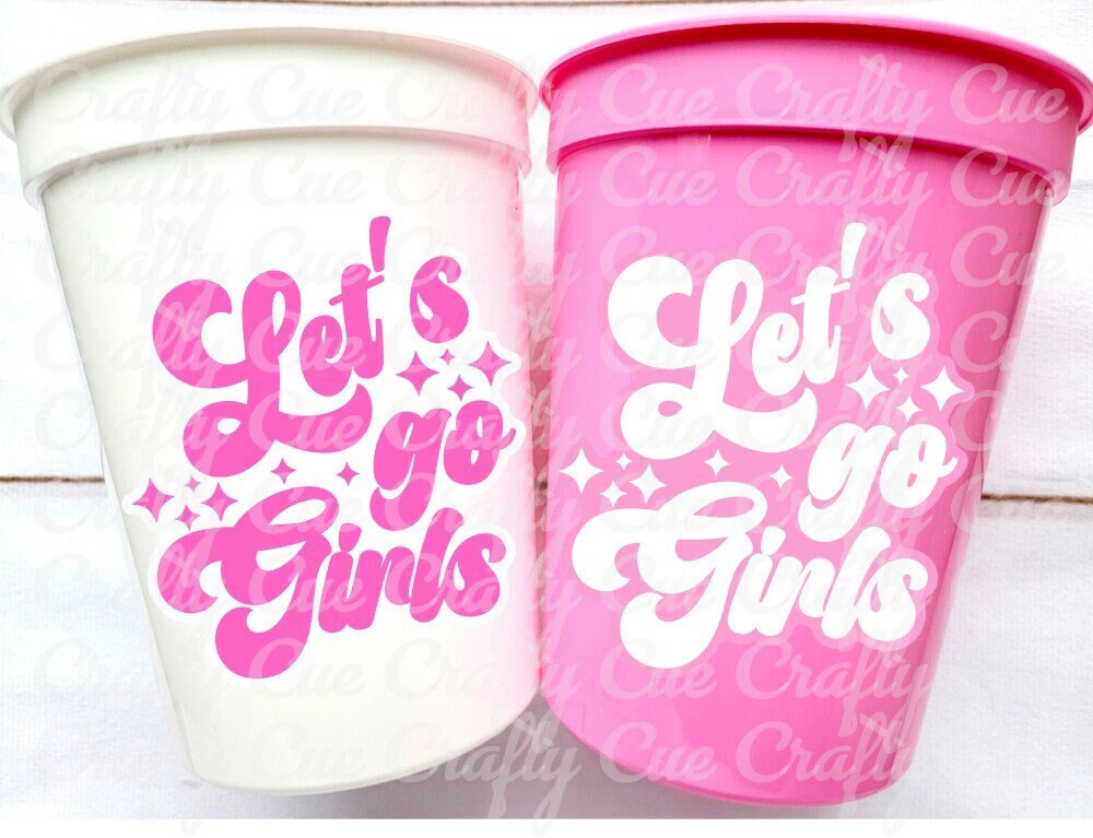 COWGIRL PARTY CUPS - Cowgirl Cups Cowgirl Party Decorations Cowgirl Bachelorette Party Cowgirl Hat Birthday Rodeo Party Cups Let's Go Girls