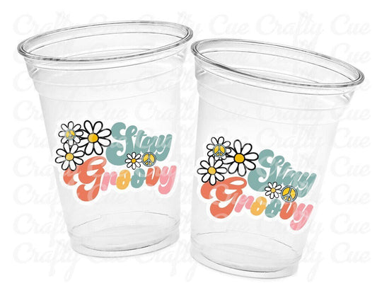 70'S PARTY CUPS - 70's Birthday Cups 70's Party Cups 70's Decorations 70's Birthday Party 70's Birthday Party Decorations Hippie Party Decor