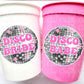 DISCO Bride DISCO Babe PARTY Cups - Disco Bachelorette Favor Cups Cowgirl Cup Cowgirl Party Decoration Cowgirl Bachelorette Party Disco Ball