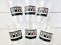 50th PARTY CUPS 50th Birthday Decoration 50th Party Favors 50th Party 50th Birthday Cassette Tape Party Best of 1973 Birthday Vintage 1973