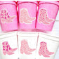 Cowgirl Boot Party Cups Cowgirl Let's Go Girls Cups Rodeo Party Cups Cowgirl Bachelorette Party Cups Favors