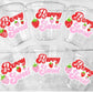 STRAWBERRY PARTY CUPS - Strawberry Birthday Cups Strawberry Cups First Birthday Strawberry Party Decorations Strawberry Baby Shower
