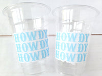 COWBOY PARTY CUPS - Cowboy Party Cups Cowboy Cups Cowboy Party Decorations Cowboy Baby Shower Party Cowboy Hat Birthday First Rodeo Party
