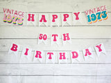 BEST OF 1973 - 50th Birthday Banner 1973 Banner 1973 Party Decorations 50th Party Decorations 50th Party Banner 50 Birthday Party Banner 70s
