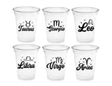 ZODIAC PARTY CUPS - Zodiac Sign Cups Astrology Sign Party Cups Zodiac Party Favors Cups Zodiac Nutrition facts Astrology Cups Horoscope Cups