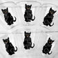BLACK CAT CUPS Halloween Party Cups Halloween Decorations Halloween Birthday Halloween Party Spooky Party Cups Black Cat Decorations