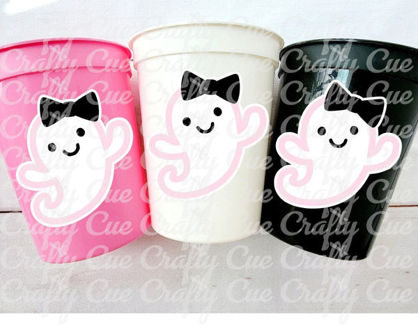 HALLOWEEN PARTY CUPS - Ghost Cups Halloween Decorations Halloween Birthday Halloween Party Candy Cups Treat Cups Cute Ghost Party Cups